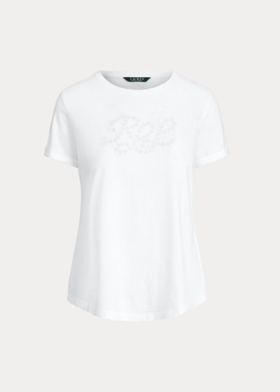 Women's Ralph Lauren Logo Cotton-Blend T Shirts | 063287CNE